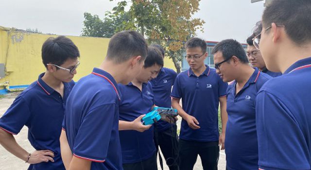濟高高速總監(jiān)辦組織鋼筋保護層測定儀操作培訓