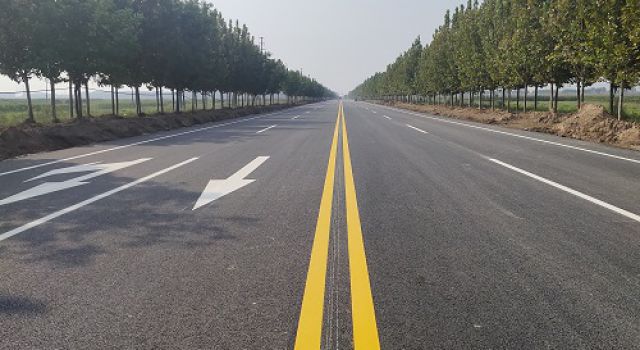 博興四好農(nóng)村路陳喬路道路改建工程進入收尾階段